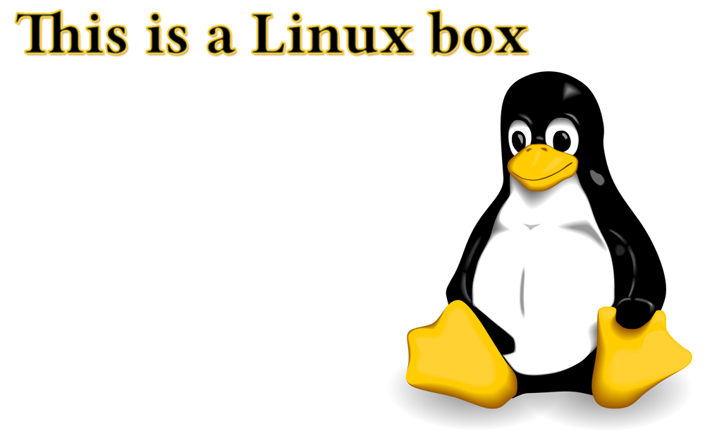 This is a linux box logo